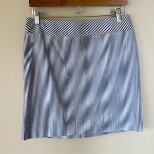 LL Bean Seersucker Mini Skirt